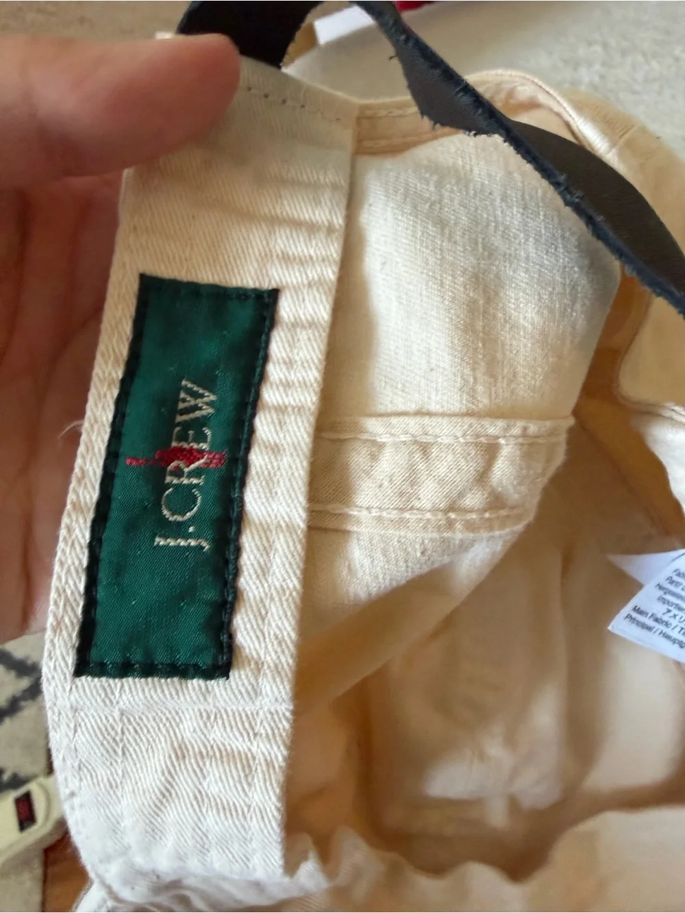 J.Crew Cream Baseball Cap